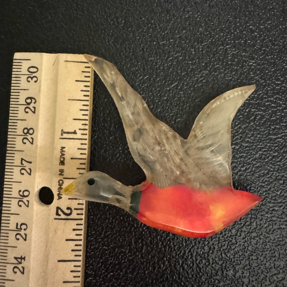 Vintage Bakelite Mallard Duck Brooch Pin - Picture 3 of 6